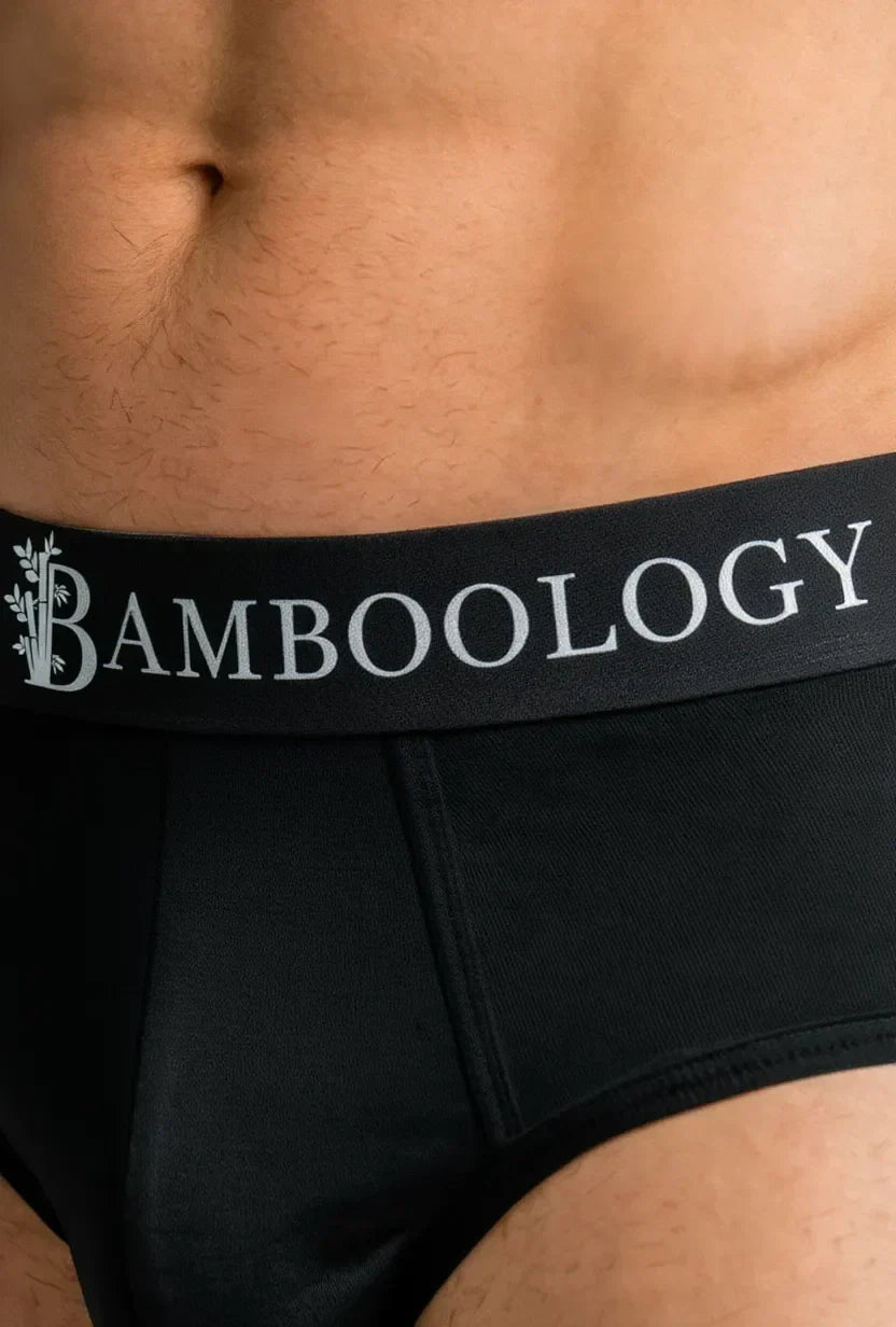 Bamboo Men’s Frenchie Fit Underwear | Black and White | Pack of 2