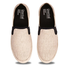 Greensole beige flex mens shoes slipon