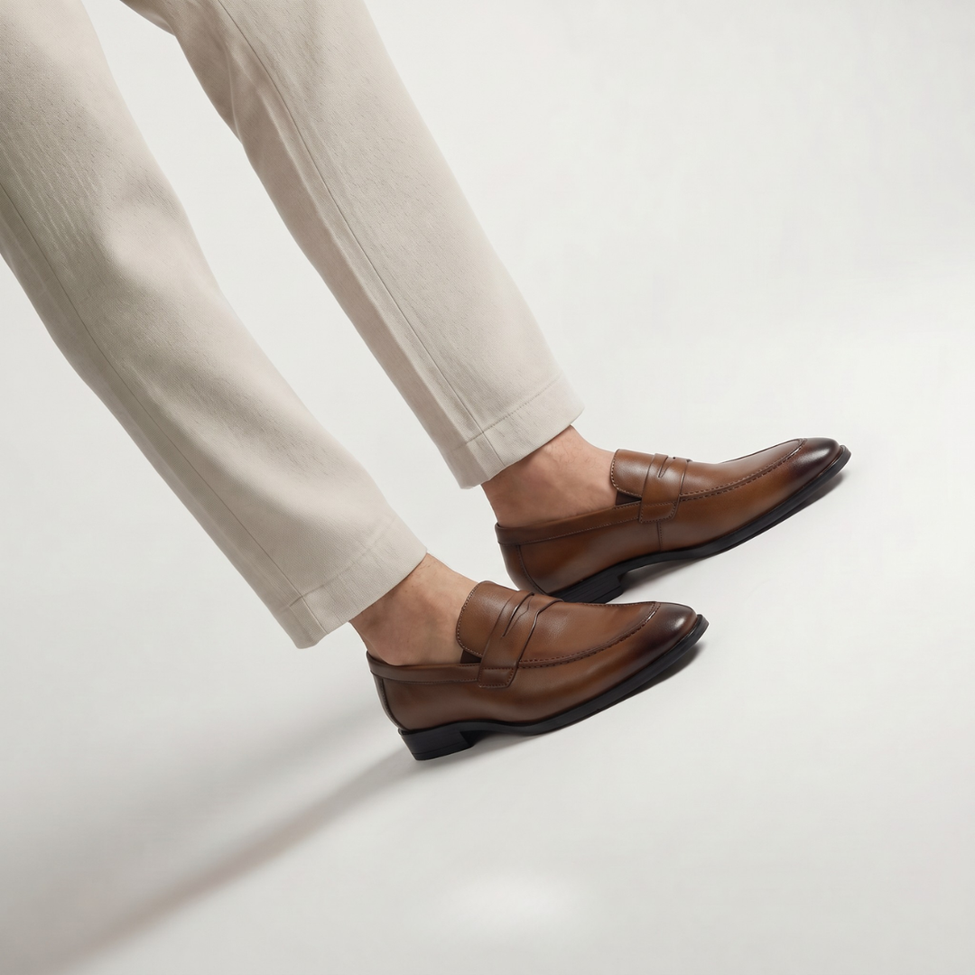 Bellmont Tan Brown Penny Loafers
