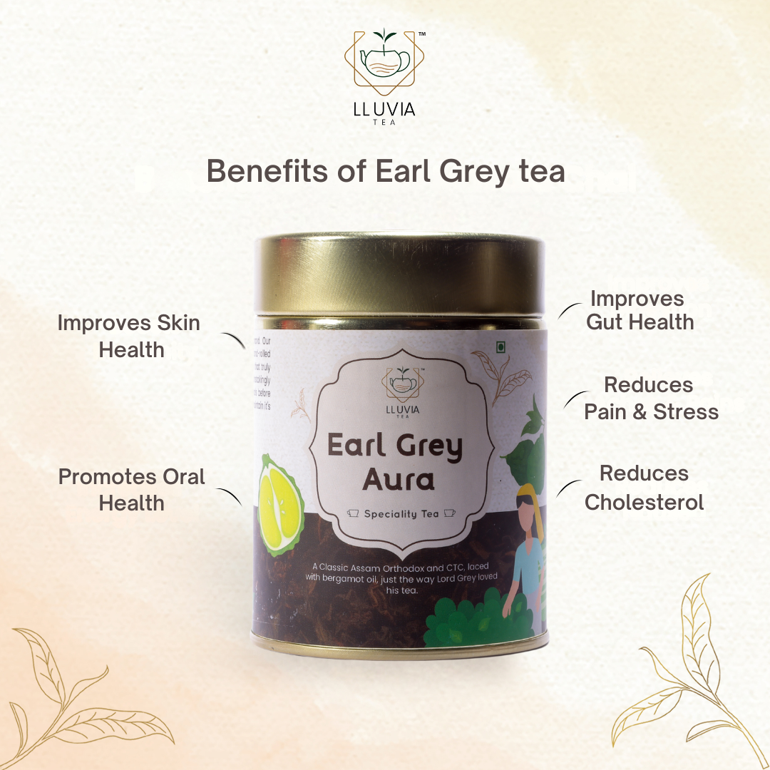 Lluvia Tea Earl Grey Tea | English Breakfast Aids Metabolism| 50g