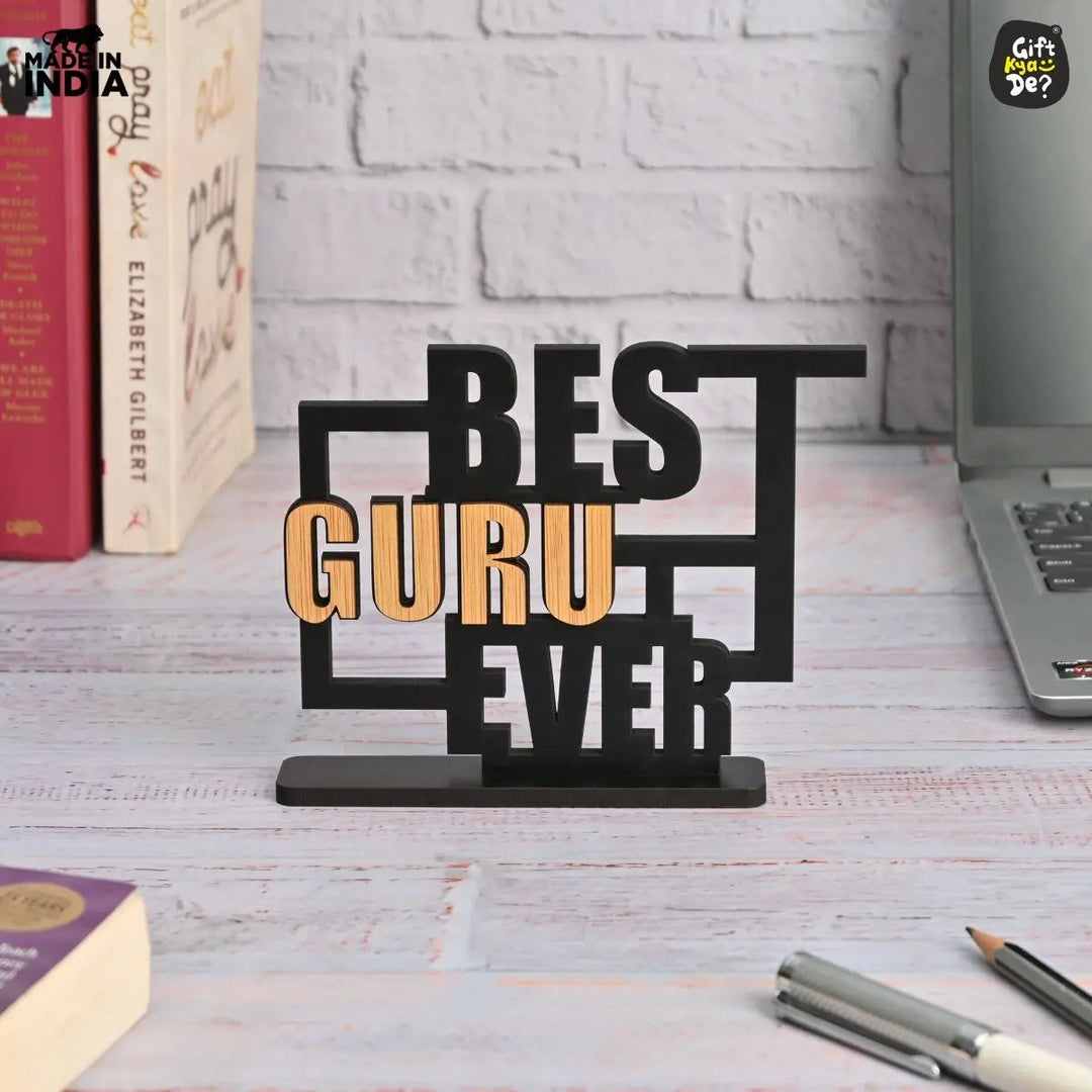 Gift Kya De Teacher Day Wooden Decorative Table Top  | Unique Teacher&