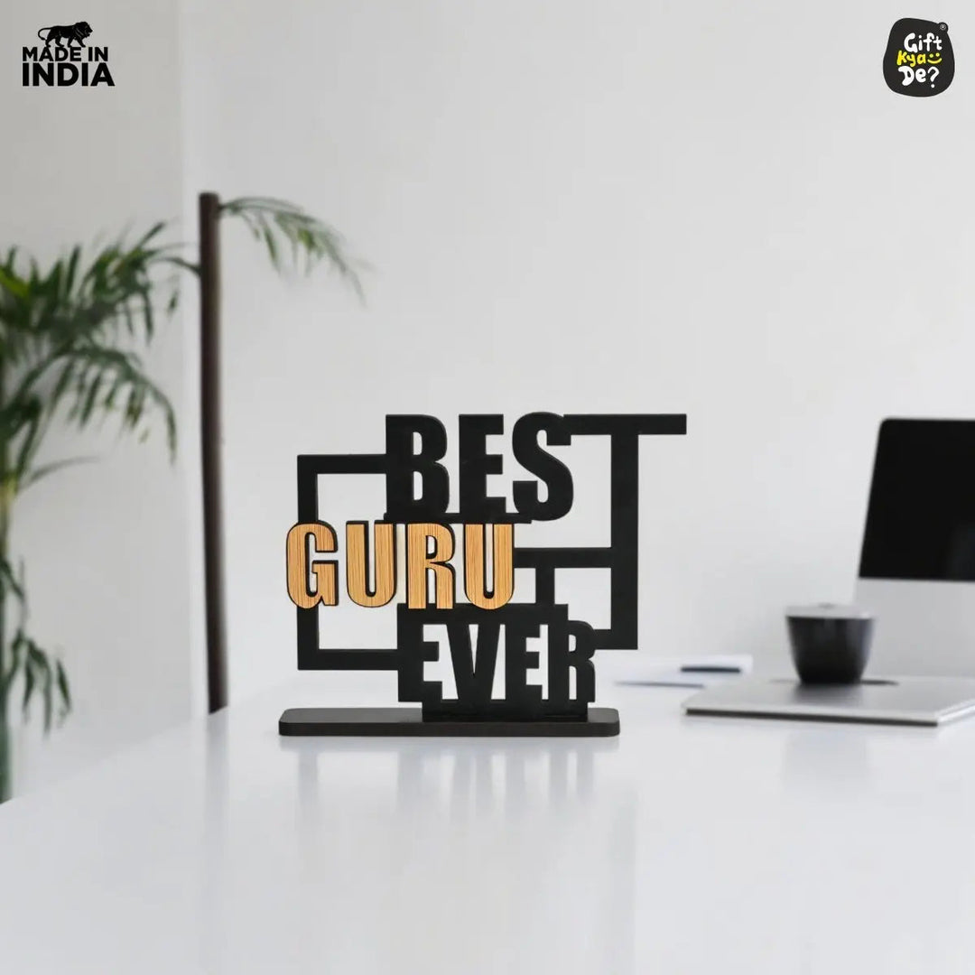 Gift Kya De Teacher Day Wooden Decorative Table Top  | Unique Teacher&
