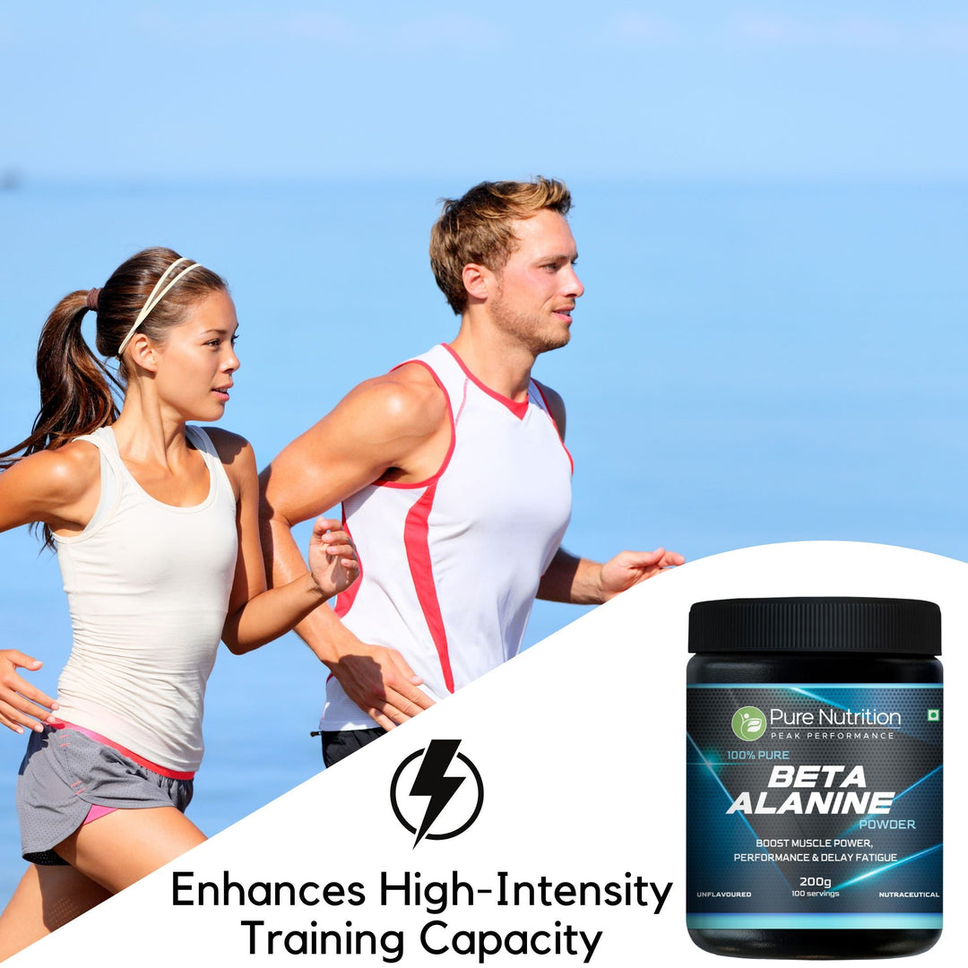 Pure Beta Alanine Powder 200g Unflavored | Pre-Workout Supplement for Muscle Power