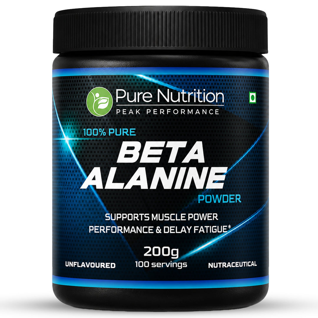 Pure Beta Alanine Powder 200g Unflavored | Pre-Workout Supplement for Muscle Power