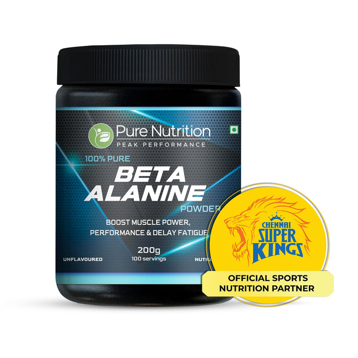 Pure Beta Alanine Powder 200g Unflavored | Pre-Workout Supplement for Muscle Power