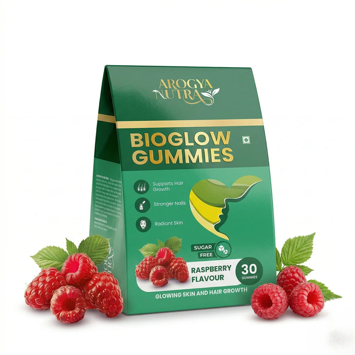 BioGlow Gummies │ Biotin & Zinc │ Raspberry Flavor