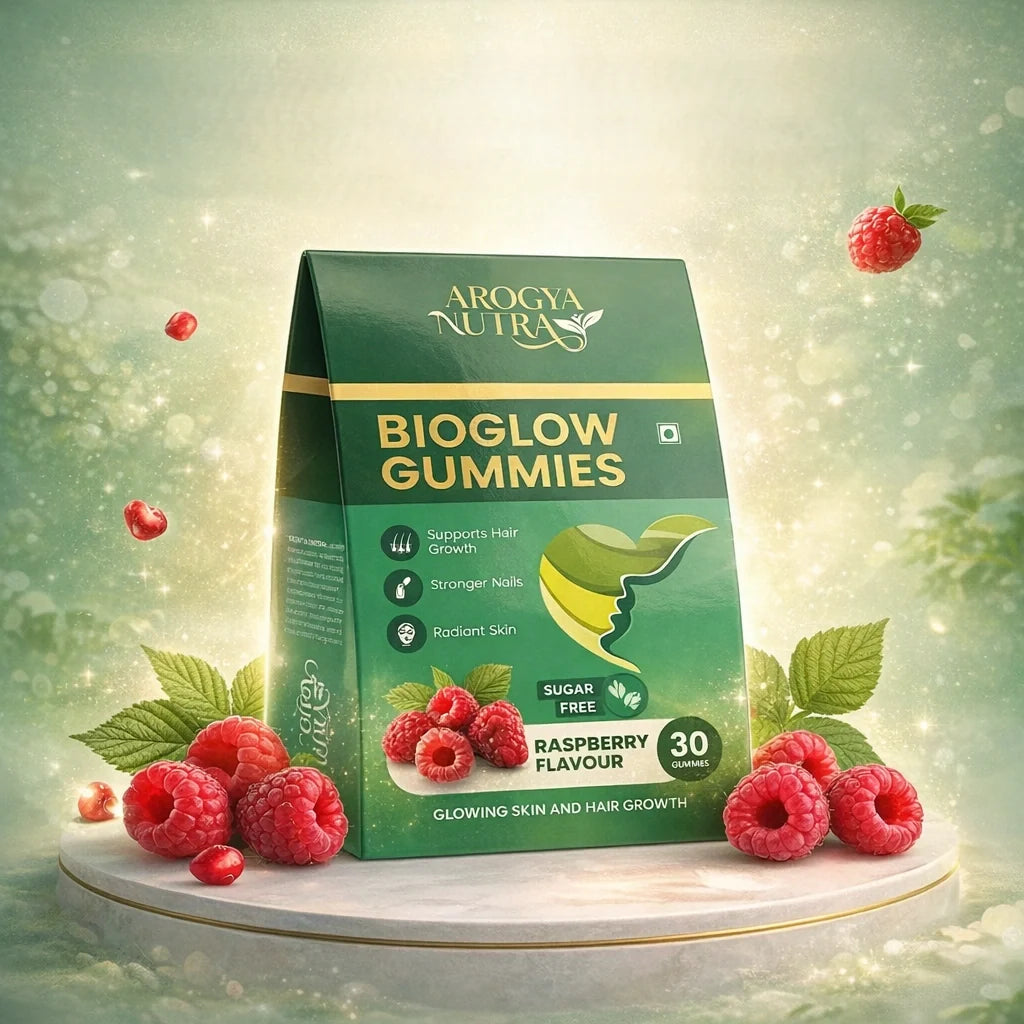 BioGlow Gummies │ Biotin & Zinc │ Raspberry Flavor