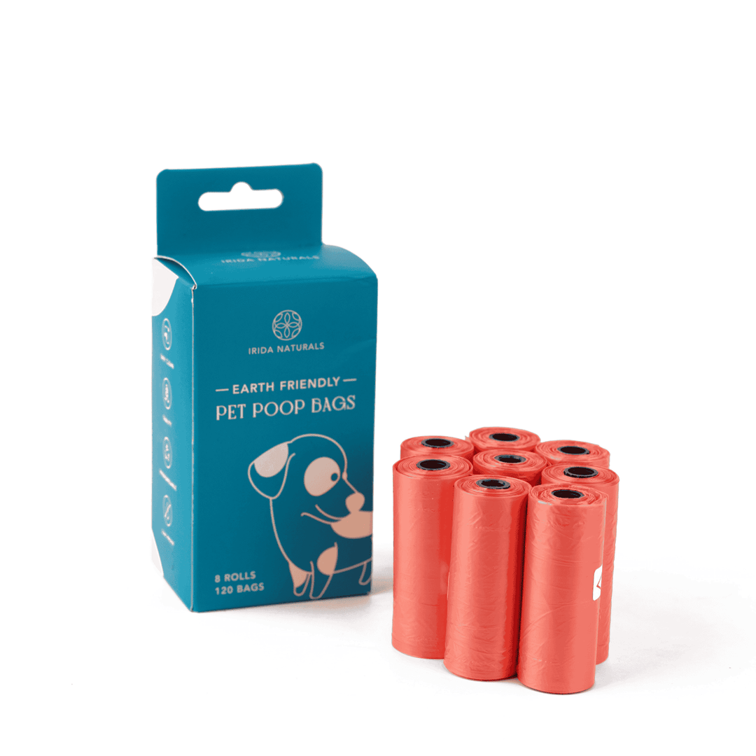 Irida Naturals Biodegradable Floral Scented Pet Poop Bags - 120 Bags