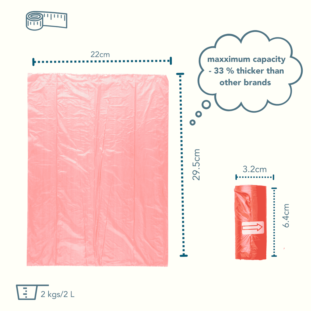 Irida Naturals Biodegradable Floral Scented Pet Poop Bags - 120 Bags