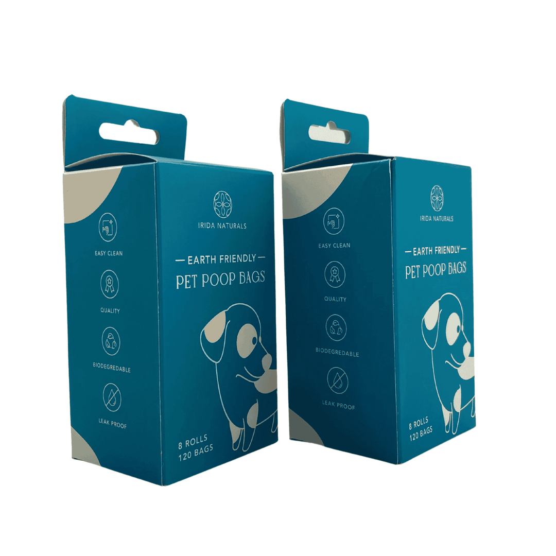 Irida Naturals Biodegradable Floral Scented Pet Poop Bags - 120 Bags