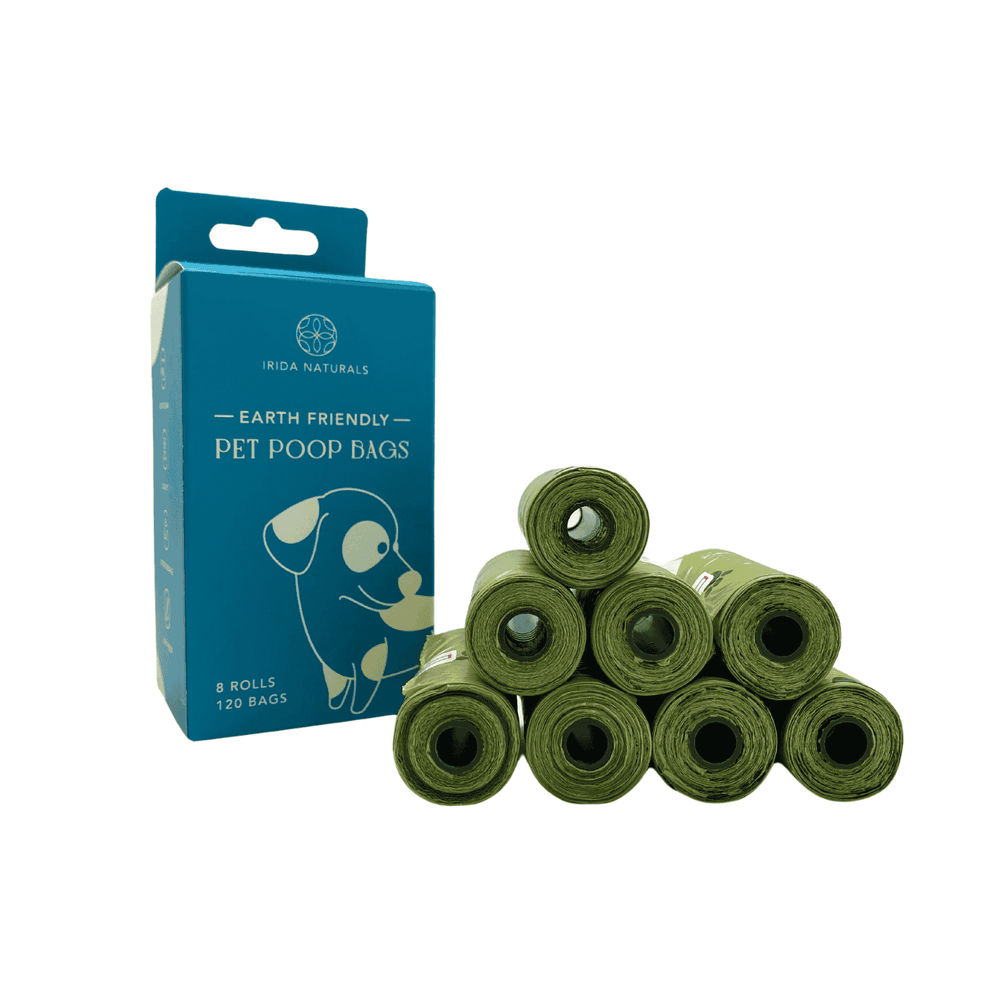 Irida Naturals Biodegradable Pet Poop Bags - 120 Bags