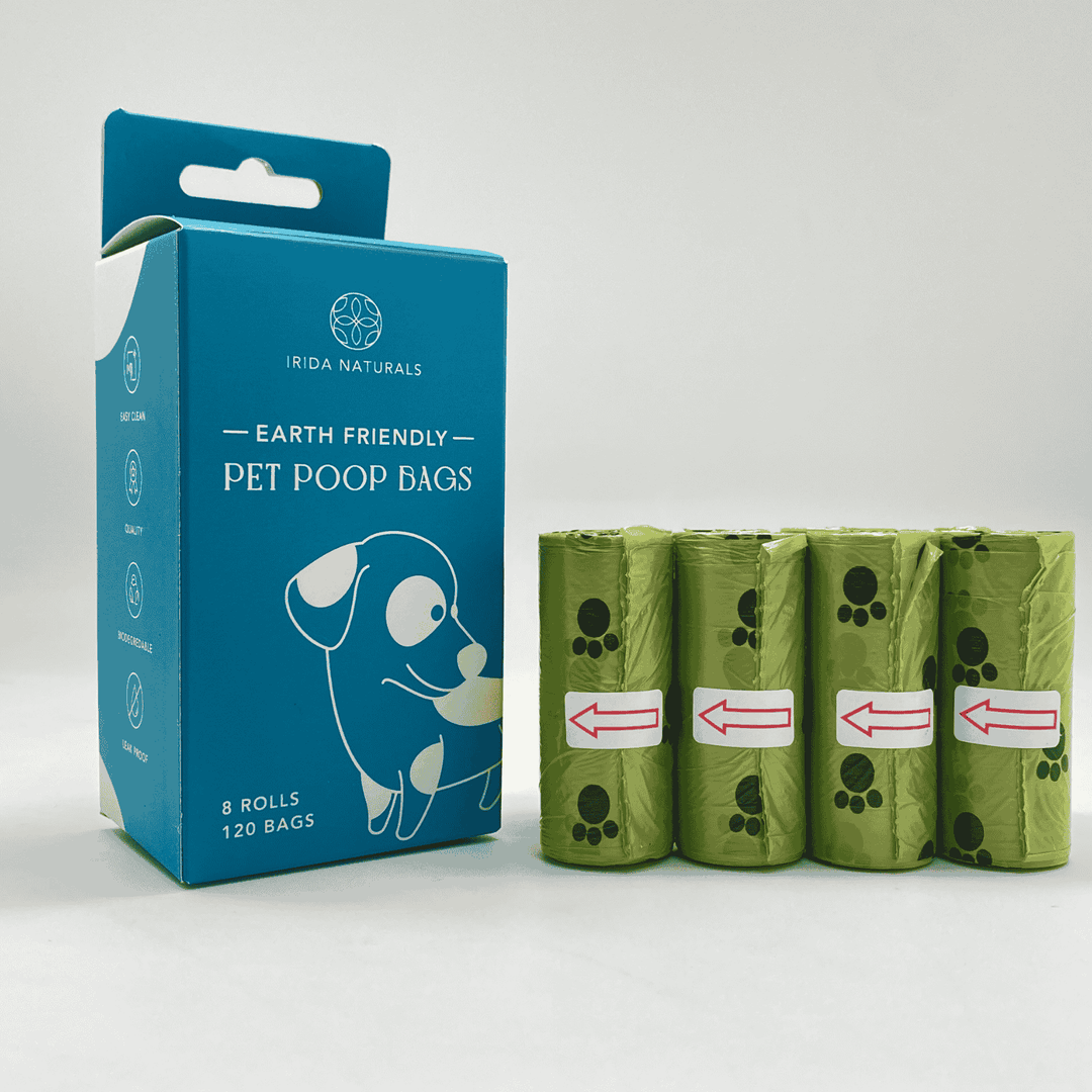 Irida Naturals Biodegradable Pet Poop Bags - 120 Bags