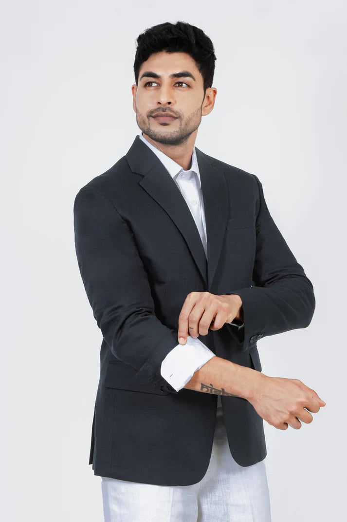 Adam Leaves Kale - Men’s Linen blazer