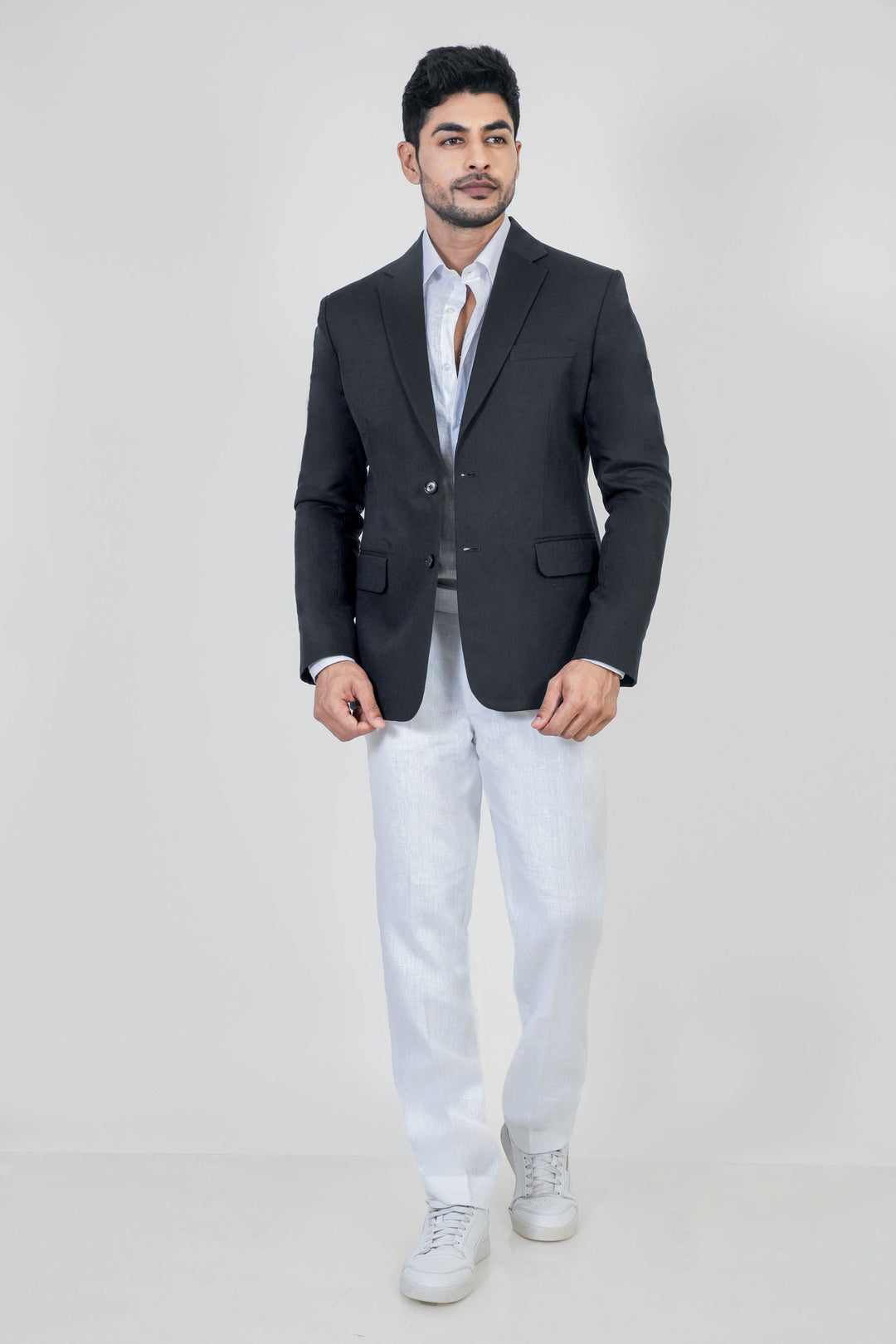 Adam Leaves Kale - Men’s Linen blazer