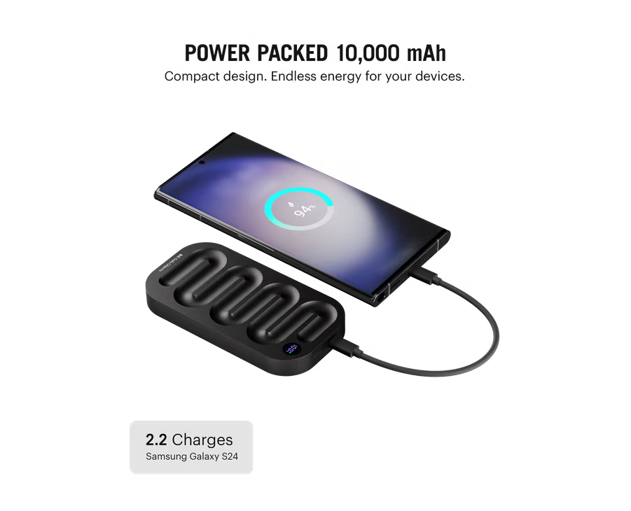 Loop Universal Power Bank- 10000 mAh(Black,Space Blue,Titanium)