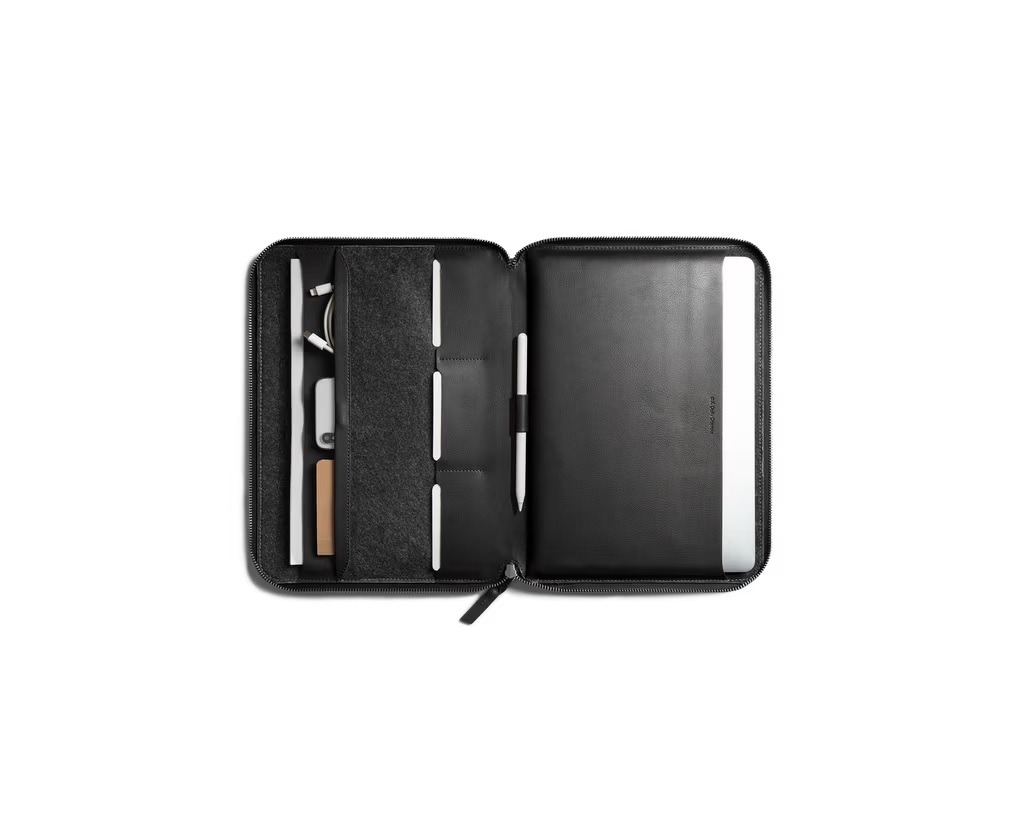 Urbane Tech Folio(Black,Tan)