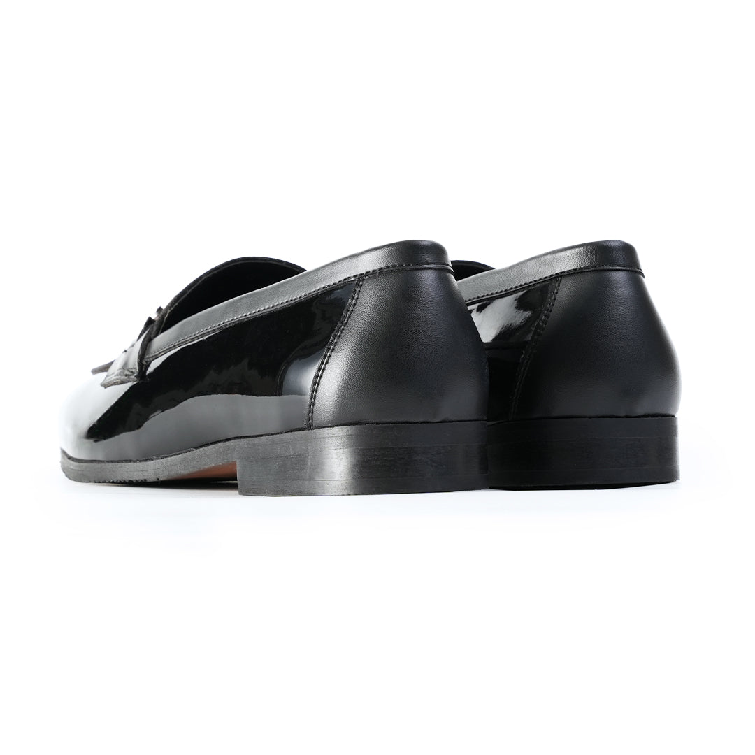 Monkstory Tux Bit Slip-Ons - Black