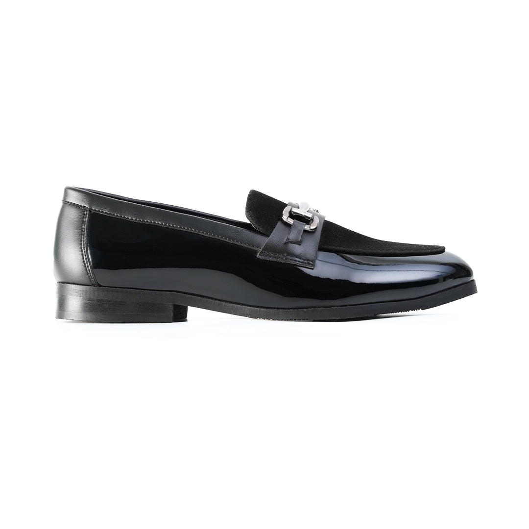 Monkstory Tux Bit Slip-Ons - Black