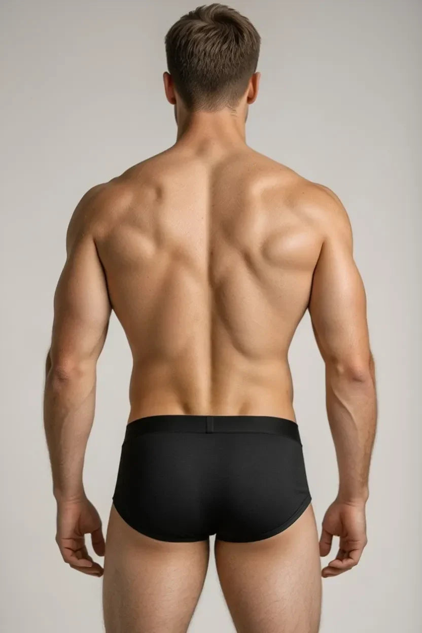 Bamboo Men’s Frenchie Fit Underwear | Black and White | Pack of 2