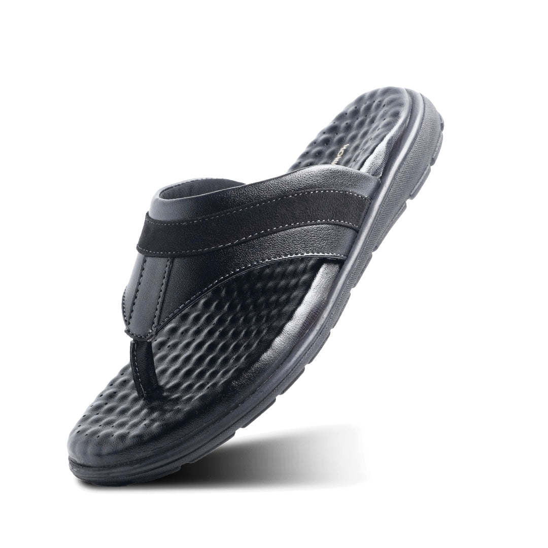 Monkstory Atelier 1975 Comfort Thong Sandals – Midnight Black