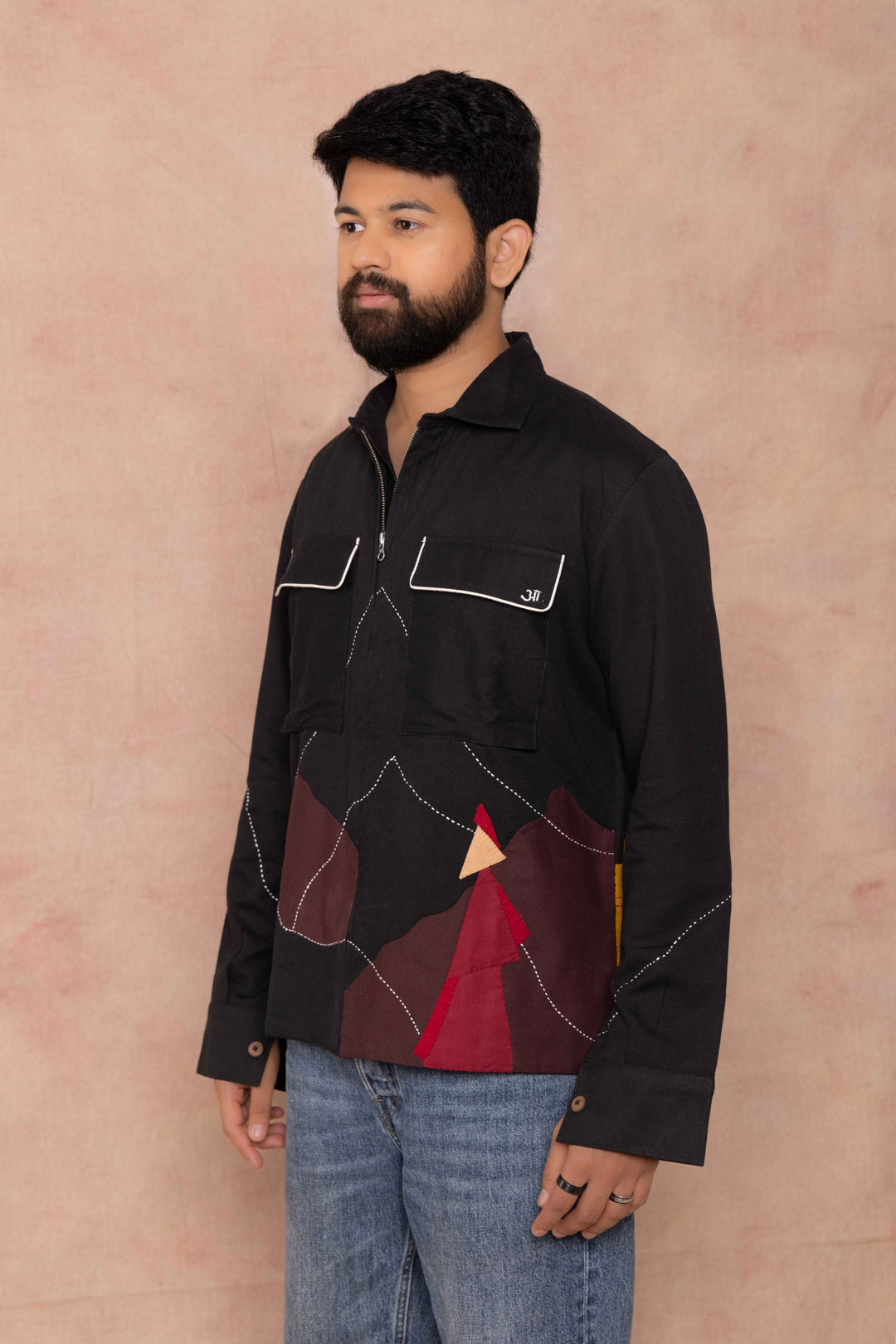 Black Jacket left Side Shot