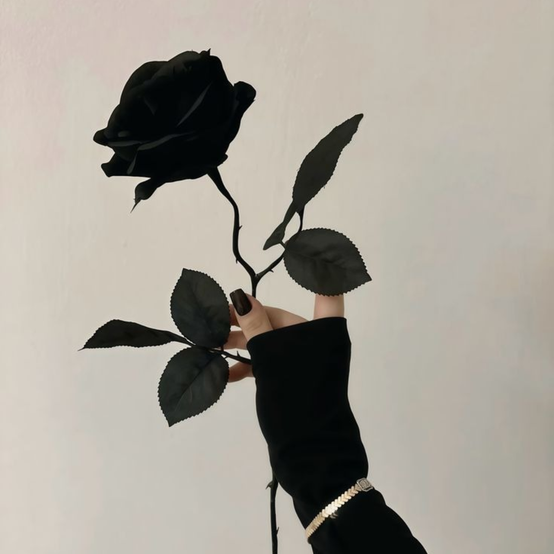 Midnight Noir Preserved Black Rose | Real Black Rose for Décor & Gifting