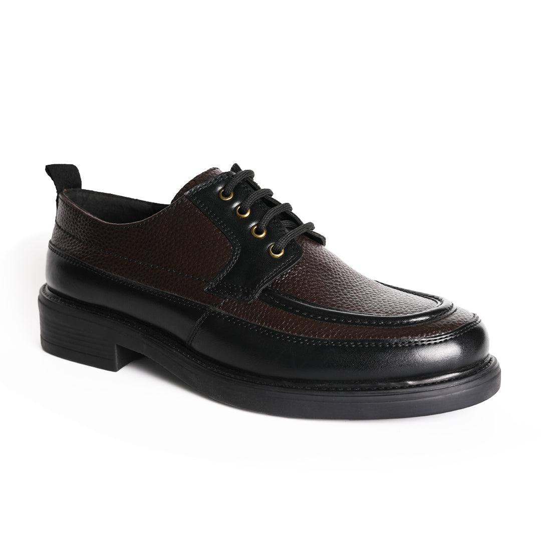 Monkstory Cosmopolitan Derby Lace-Ups  - Black/Brown