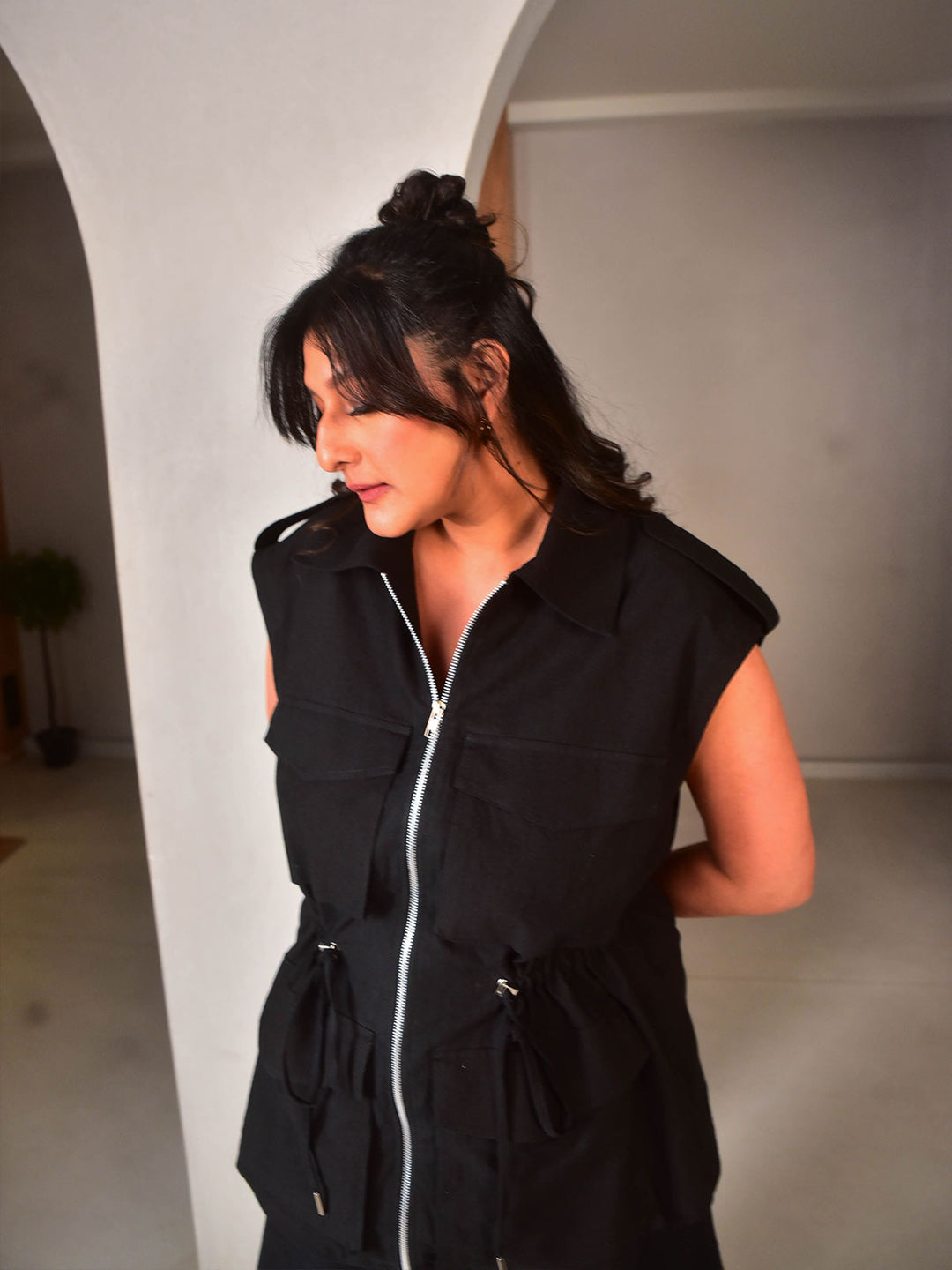 WhySoBlue Zoey Sleeveless Jacket