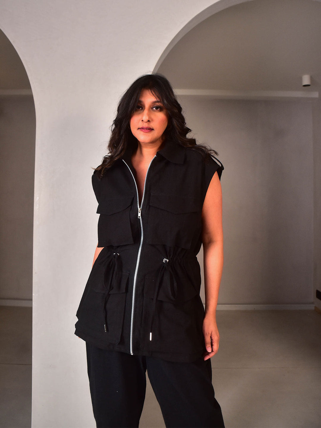 WhySoBlue Zoey Sleeveless Jacket