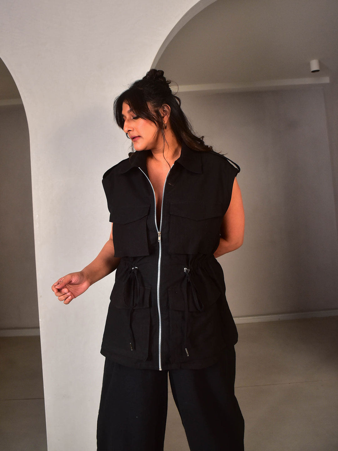 WhySoBlue Zoey Sleeveless Jacket