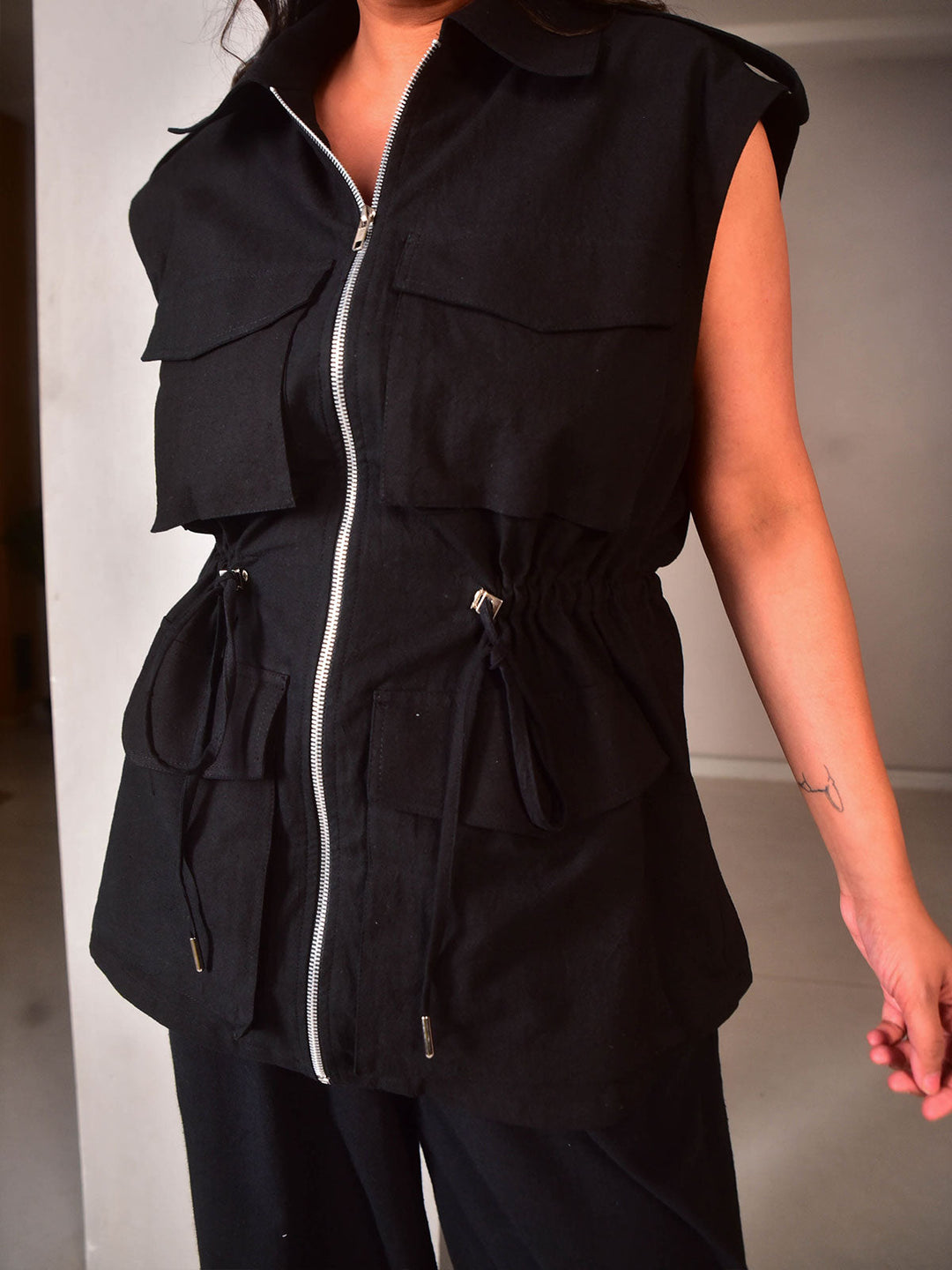 WhySoBlue Zoey Sleeveless Jacket