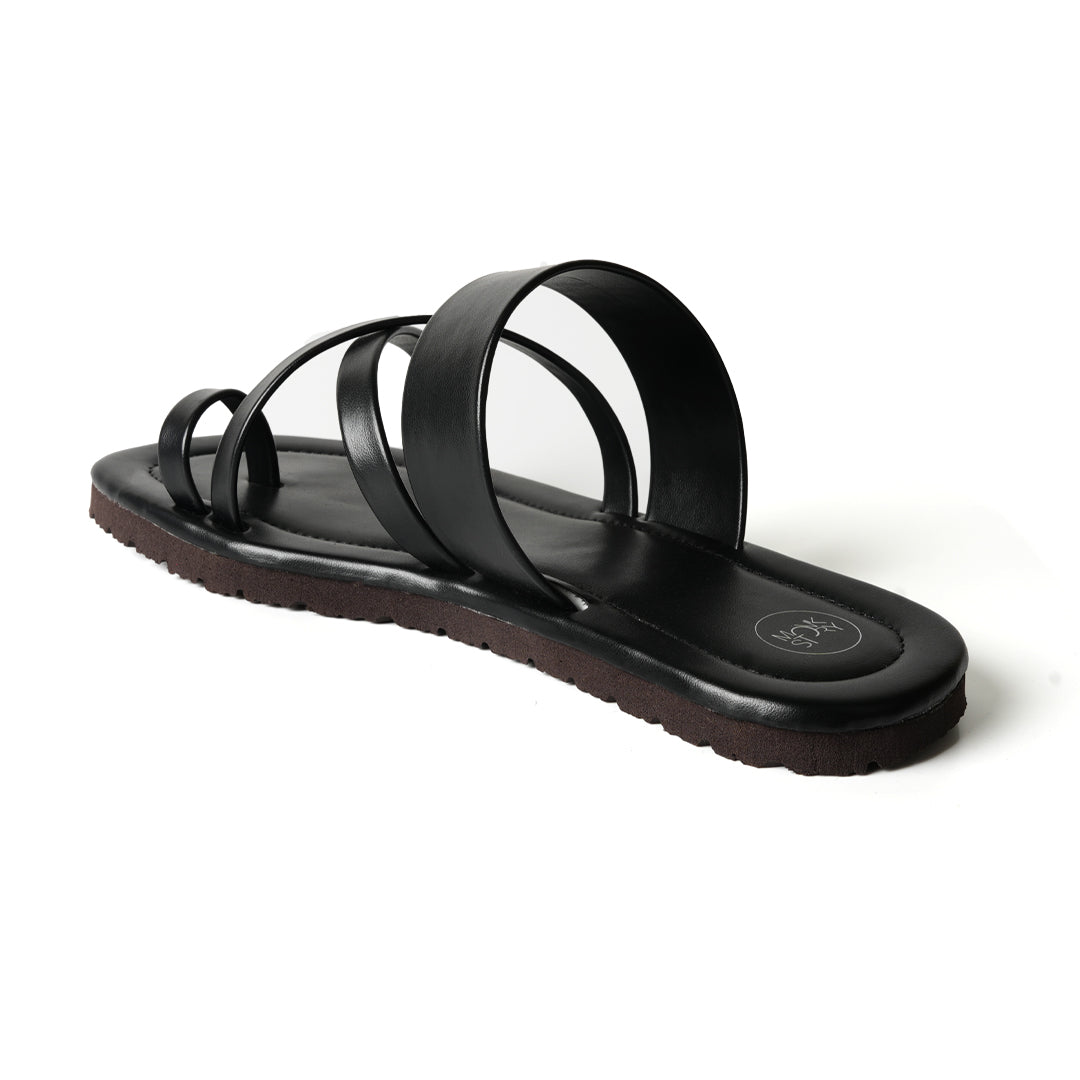 Monkstory Strappy Sandals - Vintage Black