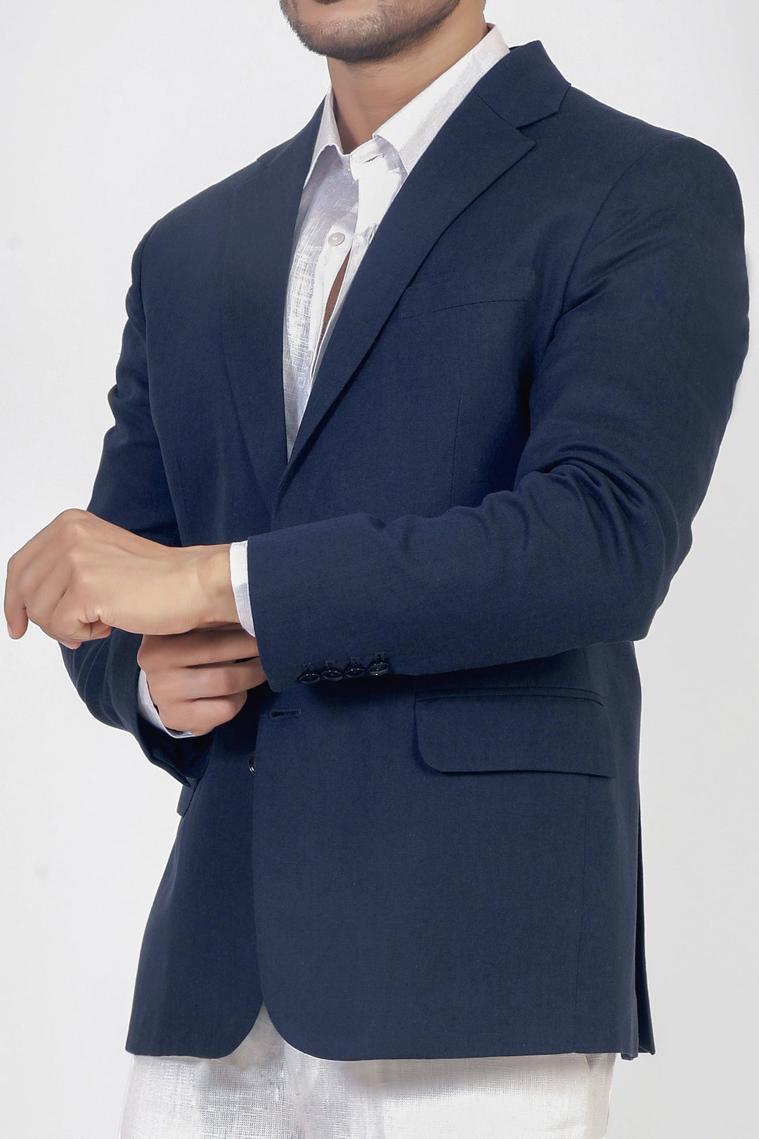 Adam Leaves Kale - Men’s Linen blazer