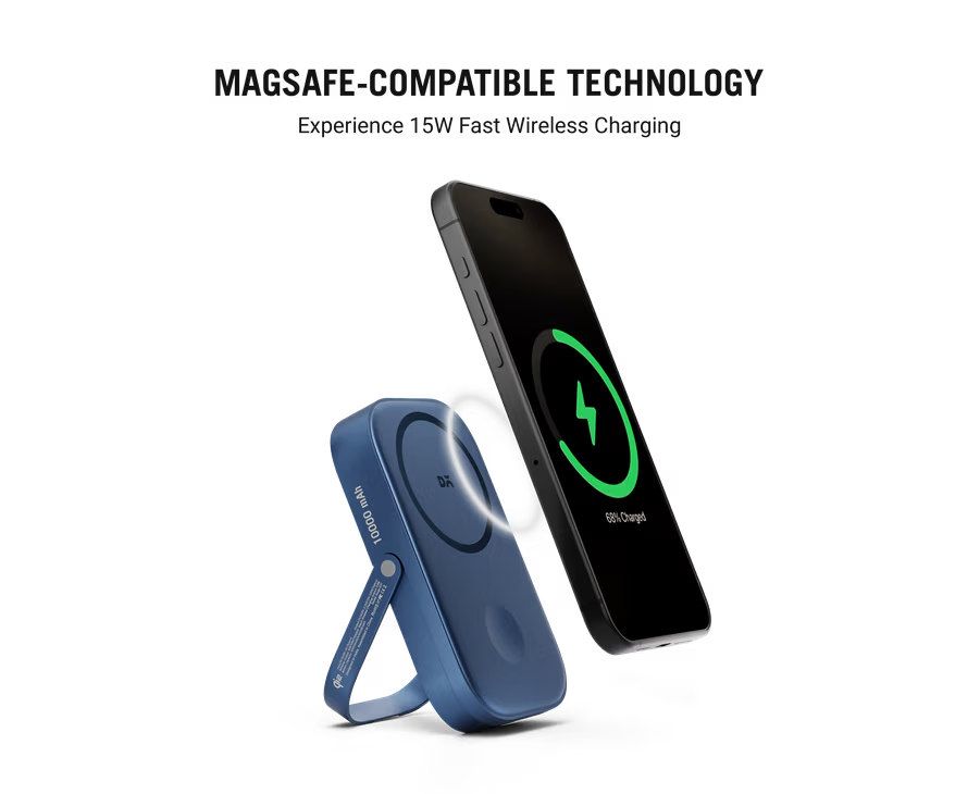 Loop Qi2-Certified MagSafe-Compatible Aluminium Power Bank 20000 mAh(Black,Space Blue,Titanium)