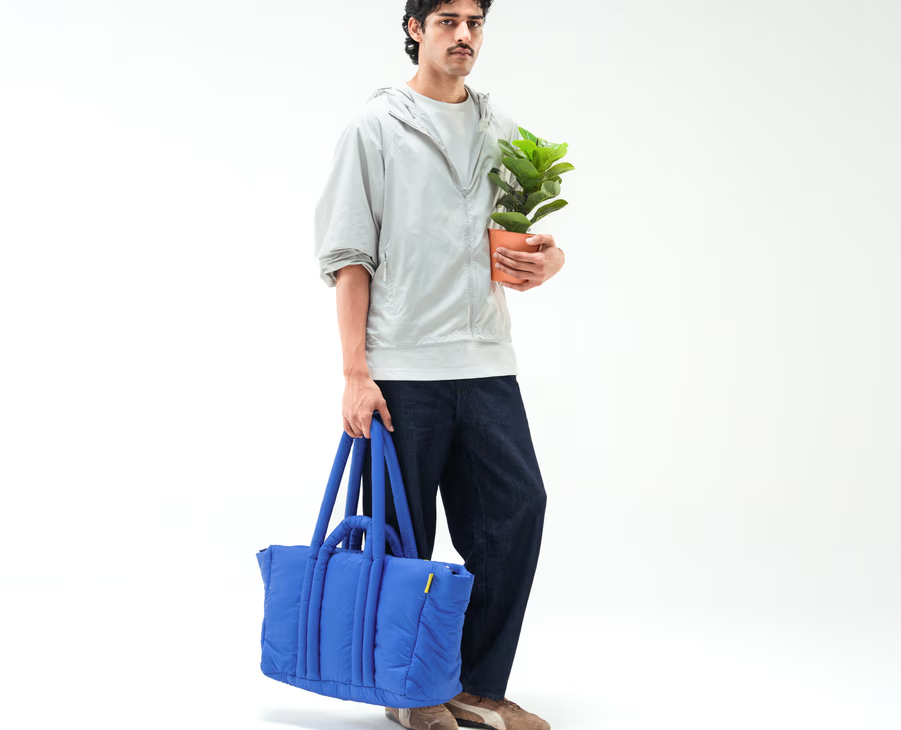 Puft Oversized Tote(Blue,Brown,,Candy Cane,Colourblock,Evergreen)