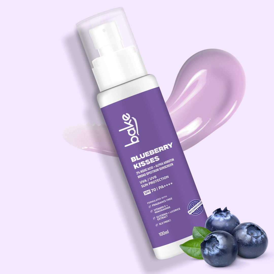 Blueberry Kisses Kojic Acid Sunscreen with 2% Alpha Arbutin SPF 70 PA+++