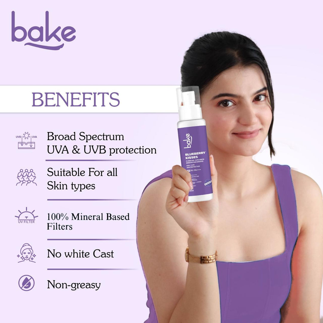Blueberry Kisses Kojic Acid Sunscreen with 2% Alpha Arbutin SPF 70 PA+++