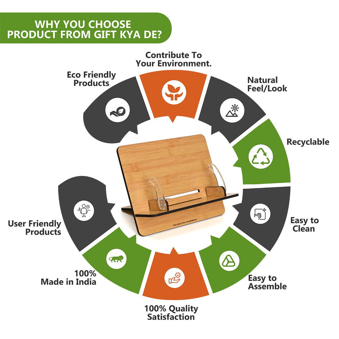 Gift Kya De Book Reading Stand | Book Accessories | Book Stand For All Book Size