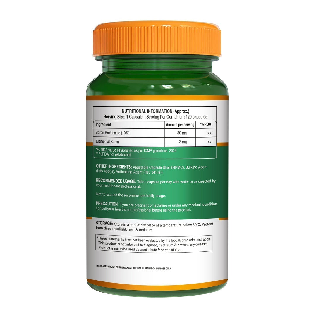 Boron 3mg Chelated Supplement  Bone Health & Mineral Support