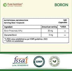 Boron 3mg Chelated Supplement  Bone Health & Mineral Support