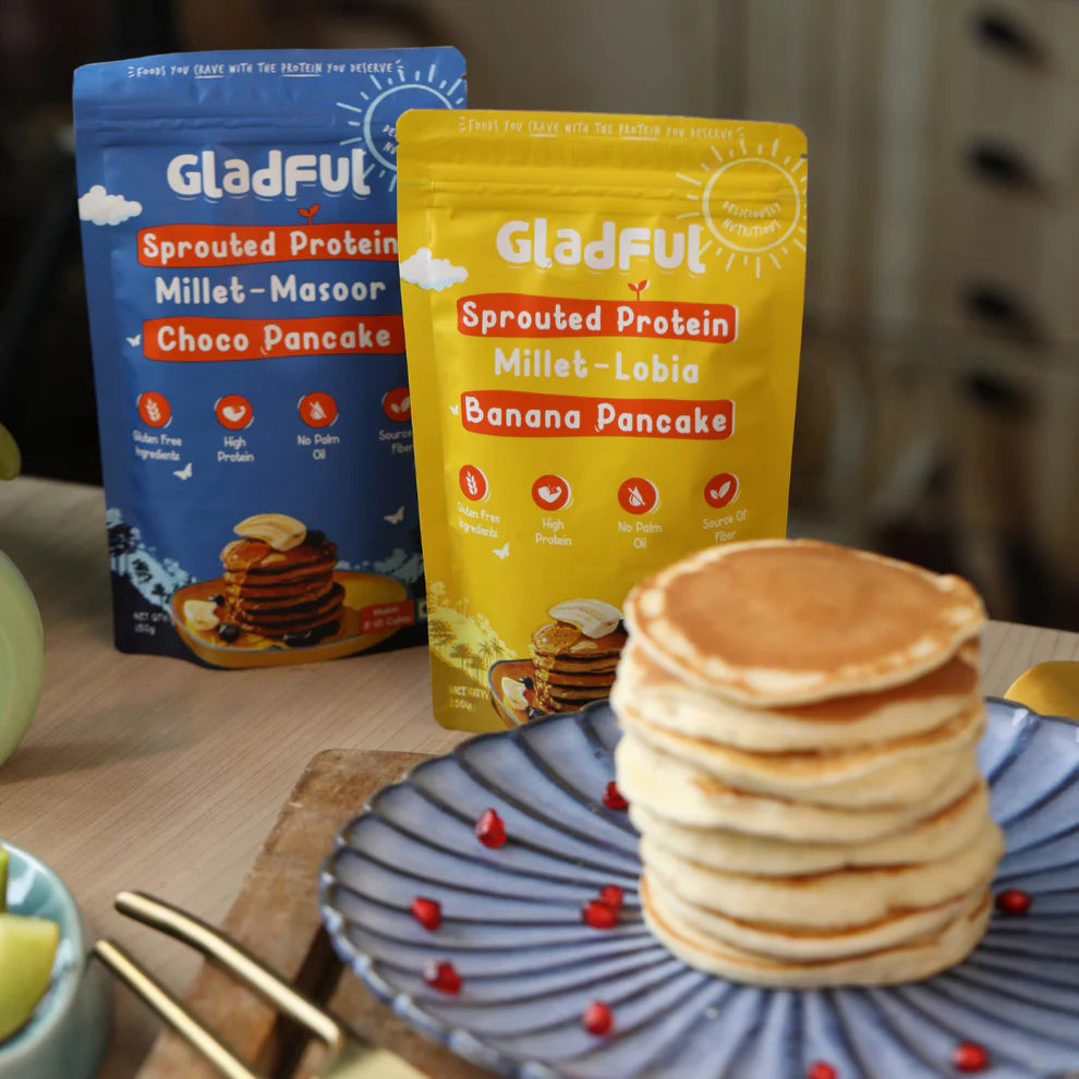 Gladful Pancake Bliss Combo - 4 Packs | 600gms