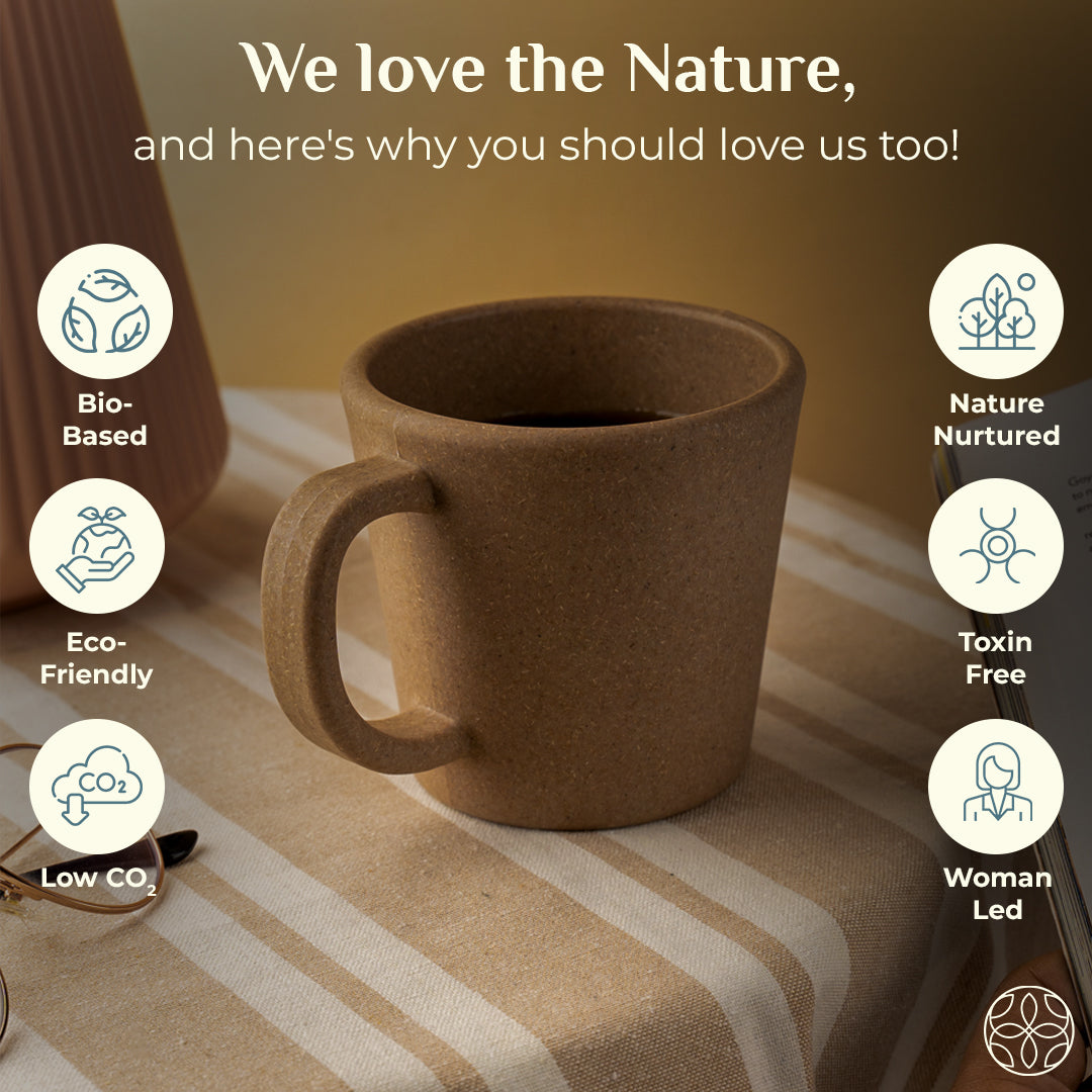 Irida Naturals Rice Husk and Bamboo Fiber Coffee combo