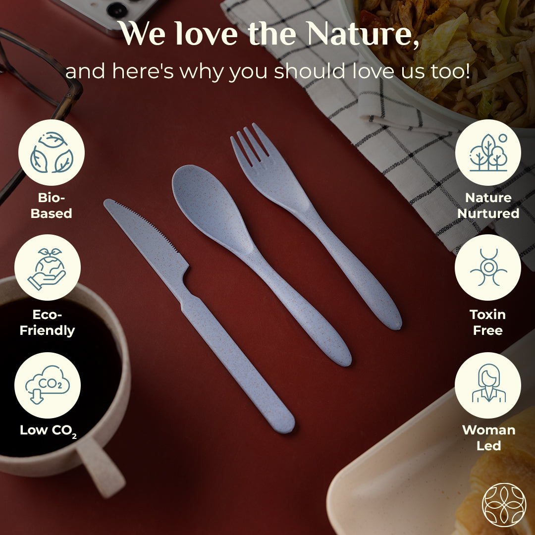 Irida Naturals Wheat Straw Cutlery