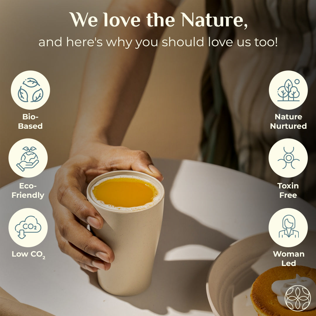 Irida Naturals Wheat Straw Cups - Set of 4