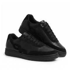 Bridge Black Lace-Up Sneakers