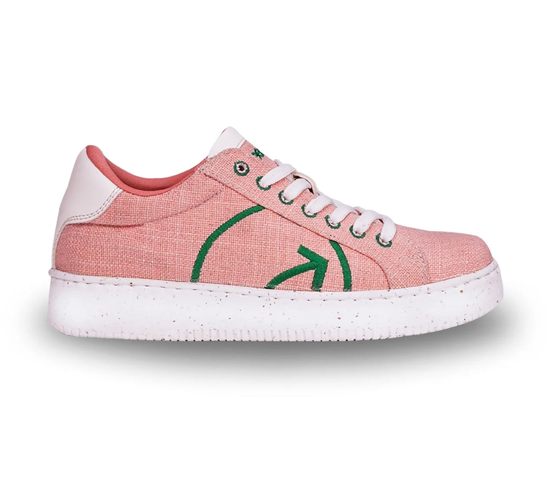 Greensole blushing peach womens sneaker lace up