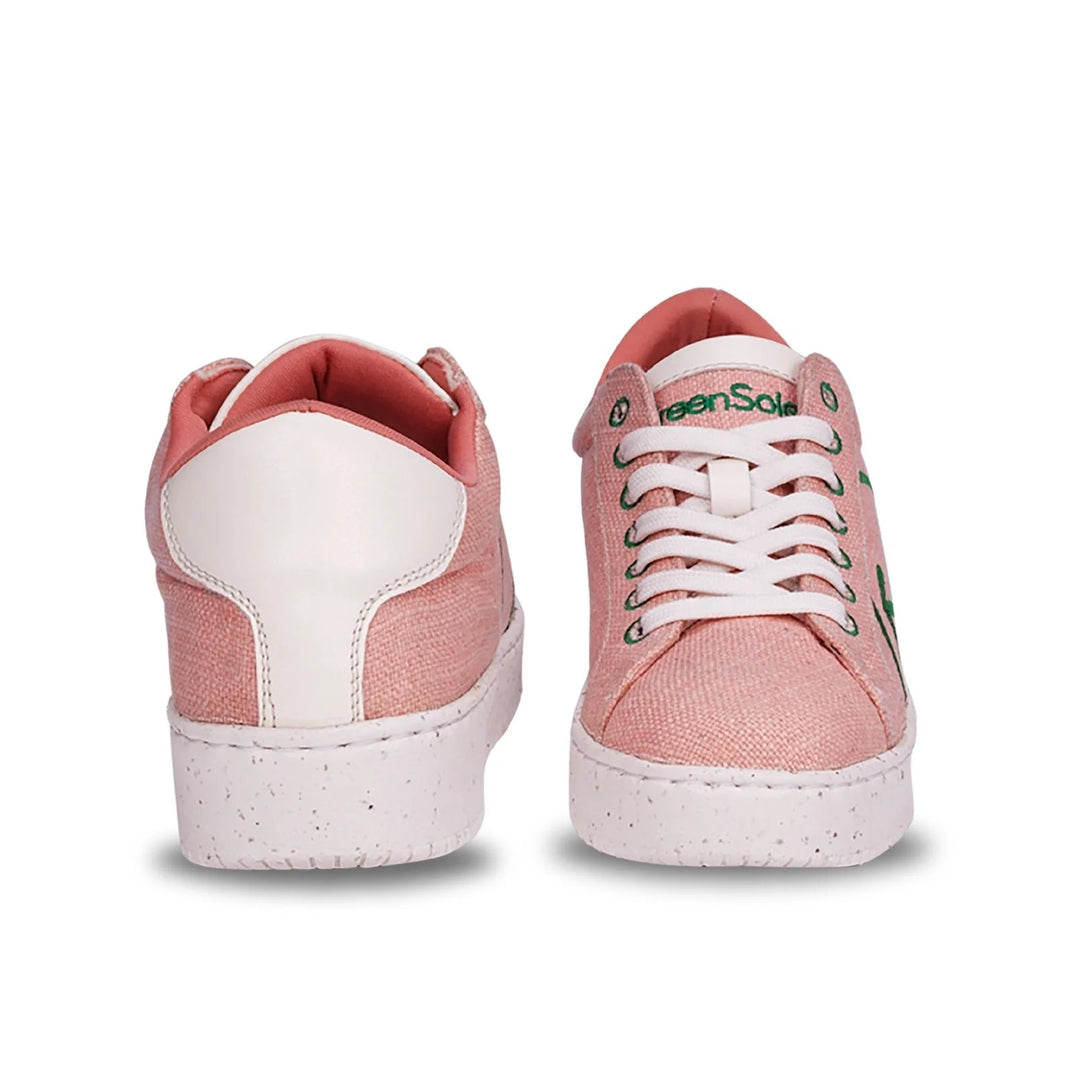 Greensole blushing peach womens sneaker lace up