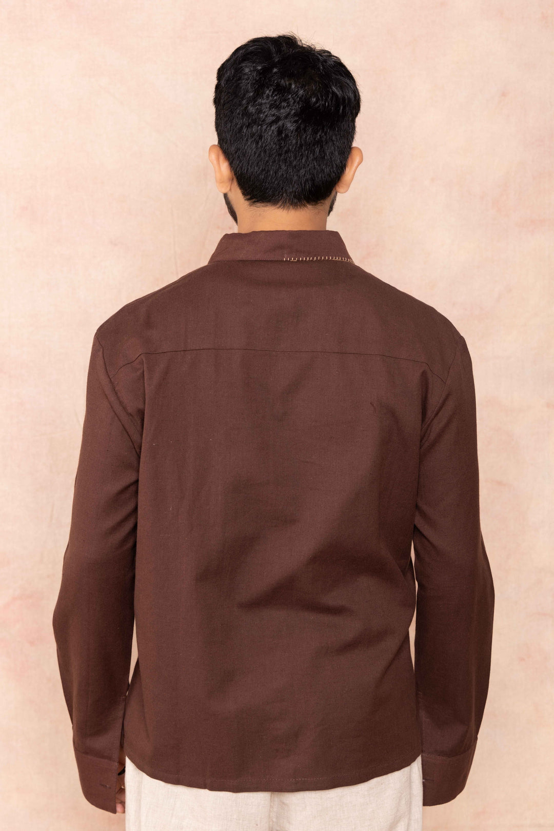 Brown Dress Back body detailing