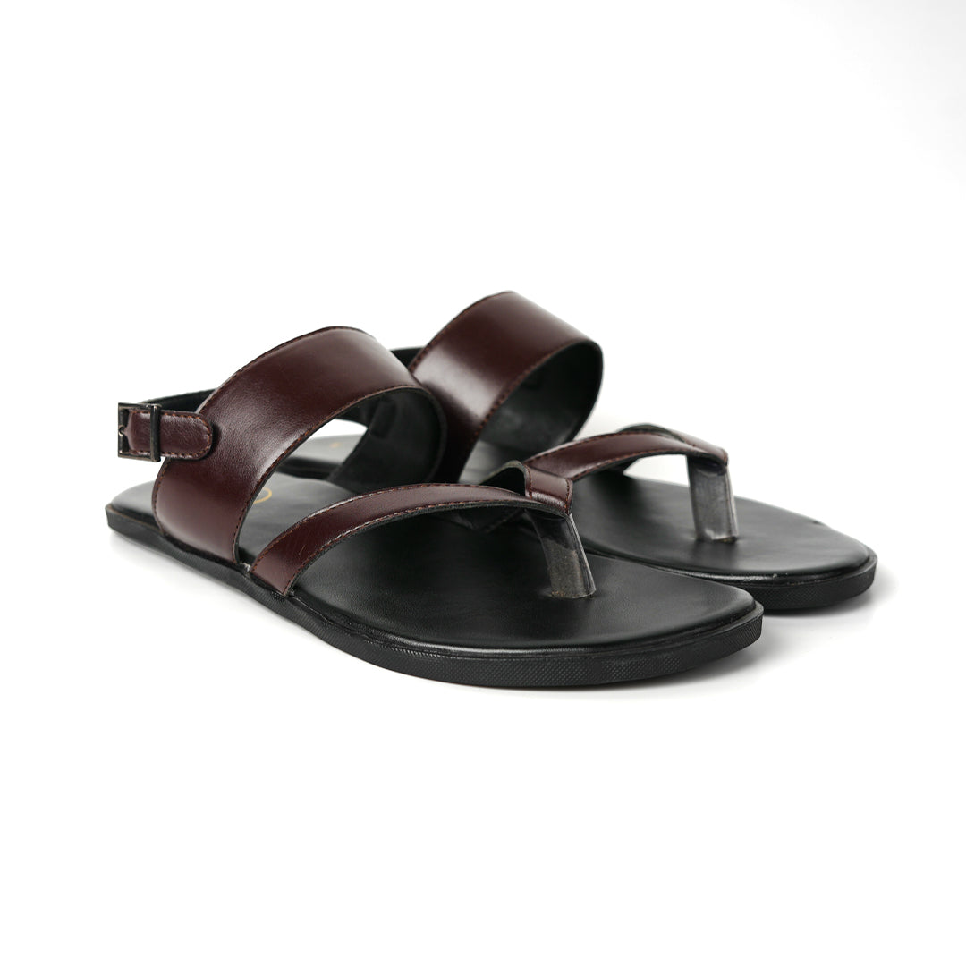 T-Rad Elastic Back Strap Sandals - Brown