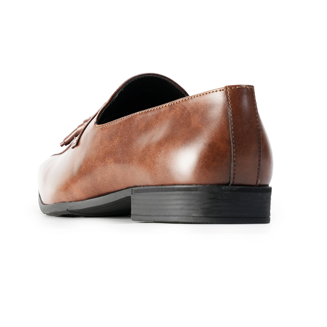 Monkstory Tassel Loafers with Rose-Gold Bit – Brown